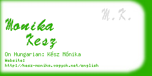 monika kesz business card